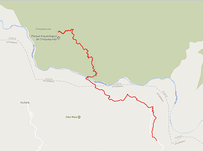 Choquequirao Trek Overview Map