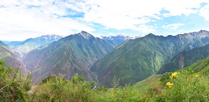 Choquequirao nach Machu Picchu Panorama
