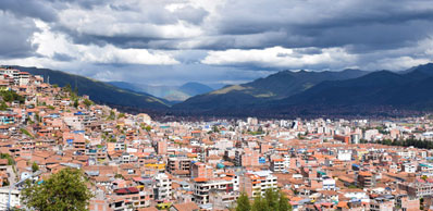 Cusco View Towrds der Süden