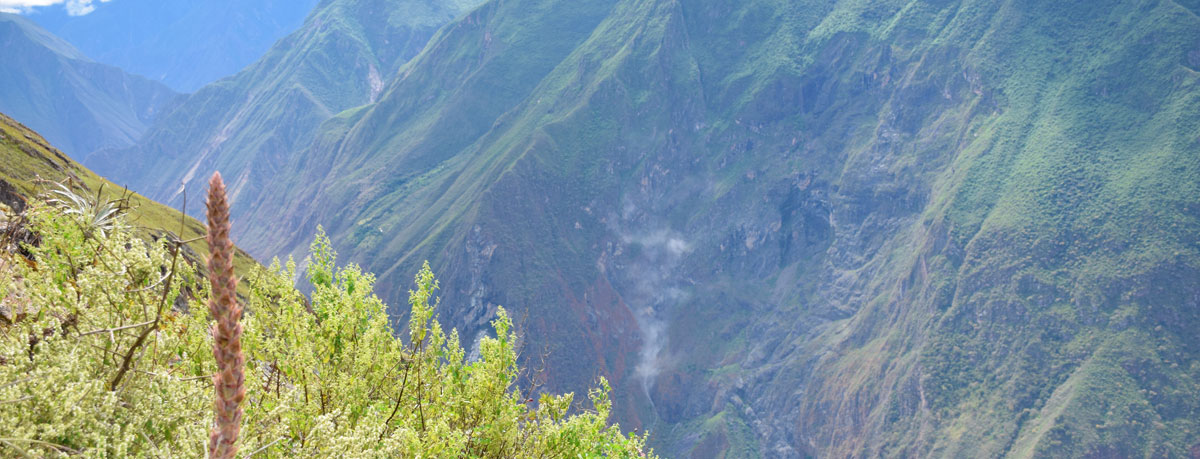 Glissement de terrain près de Choquequirao