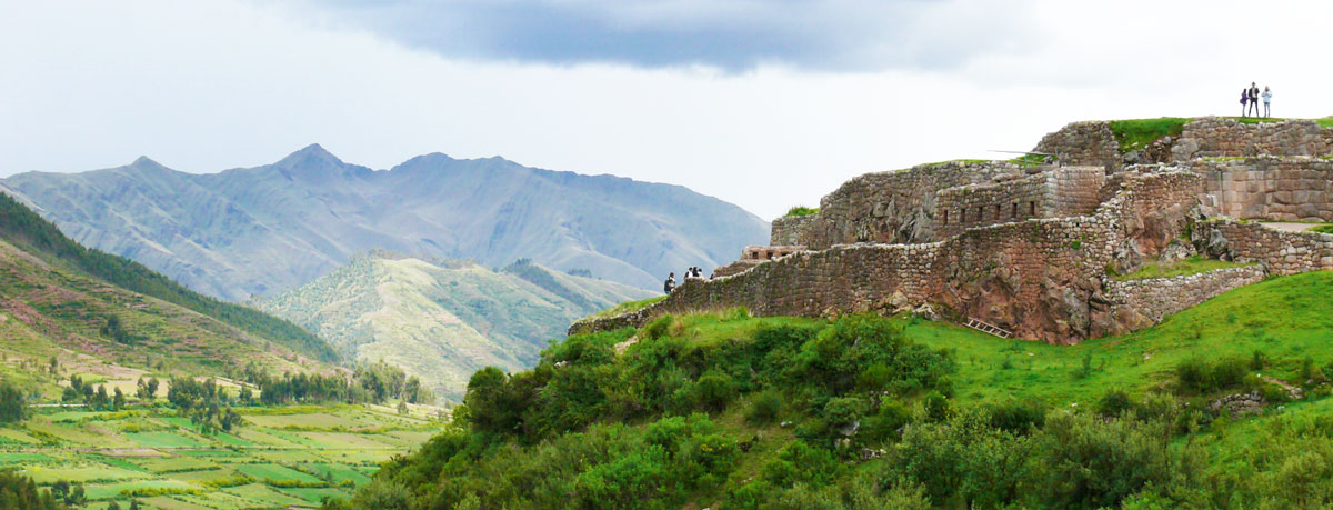 Puka Pukara Ruinen in der Nähe von Cusco