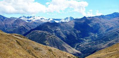 Heiliges Tal Panorama der Anden