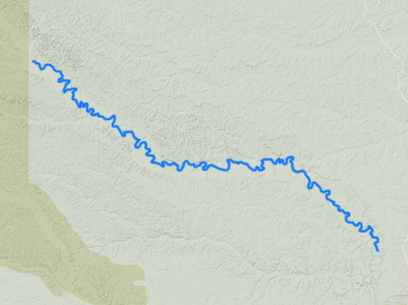 Upper Las Piedras Rafting Expedition 9 Days Terrain Map