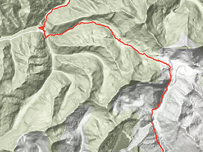 Salkantay Trek Geländekarte